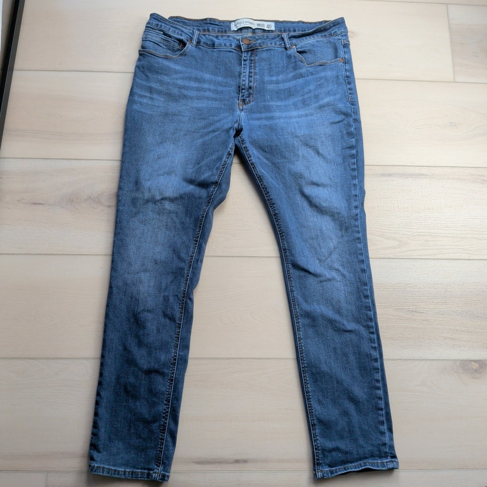 Men's Blue Slim Straight Jeans